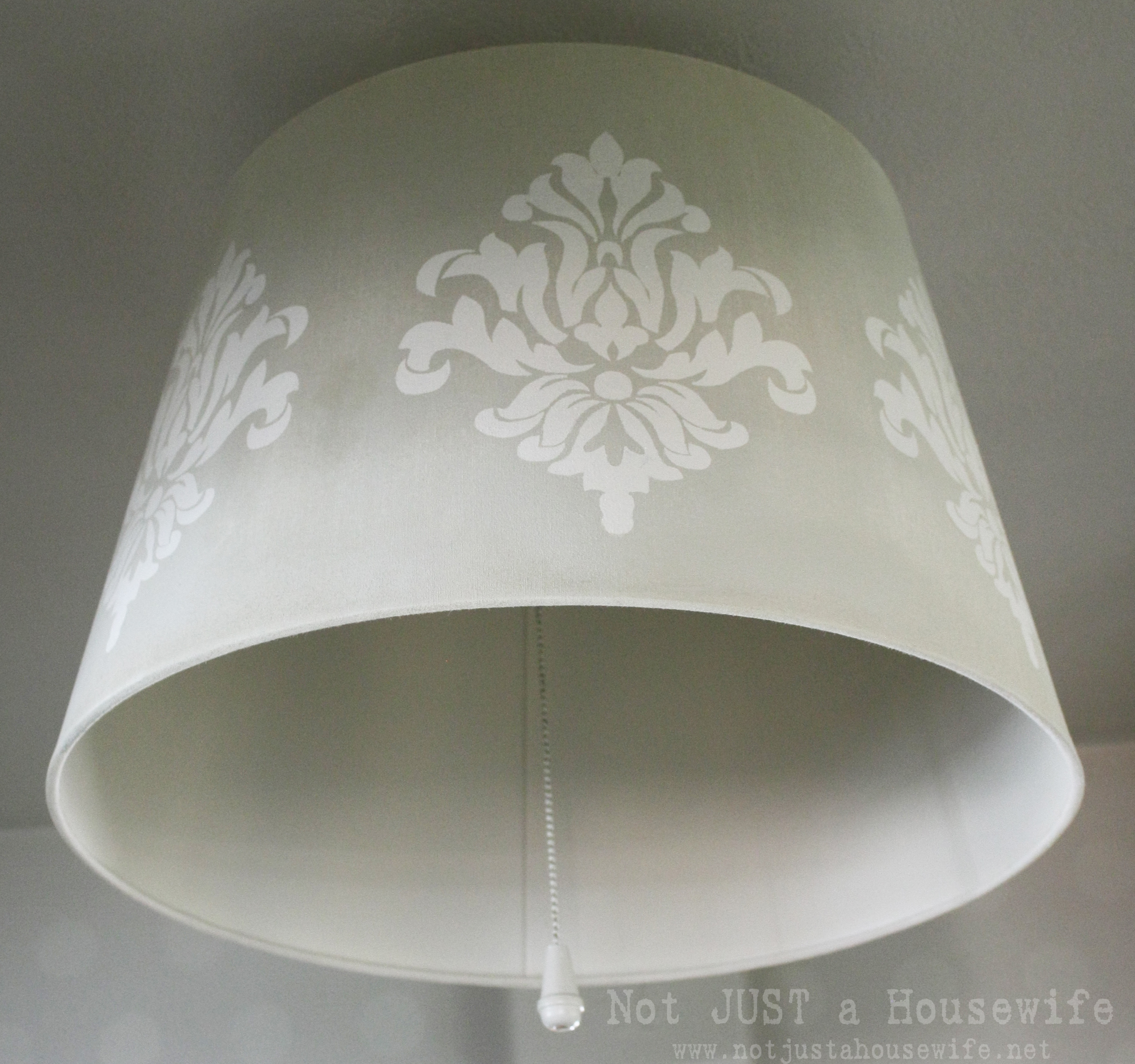 Making Lamp Shades on Make A Big Impact  Here Is My Stenciled Lamp Shade From My Hallway I