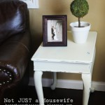 Shabby Chic Cream Side Table