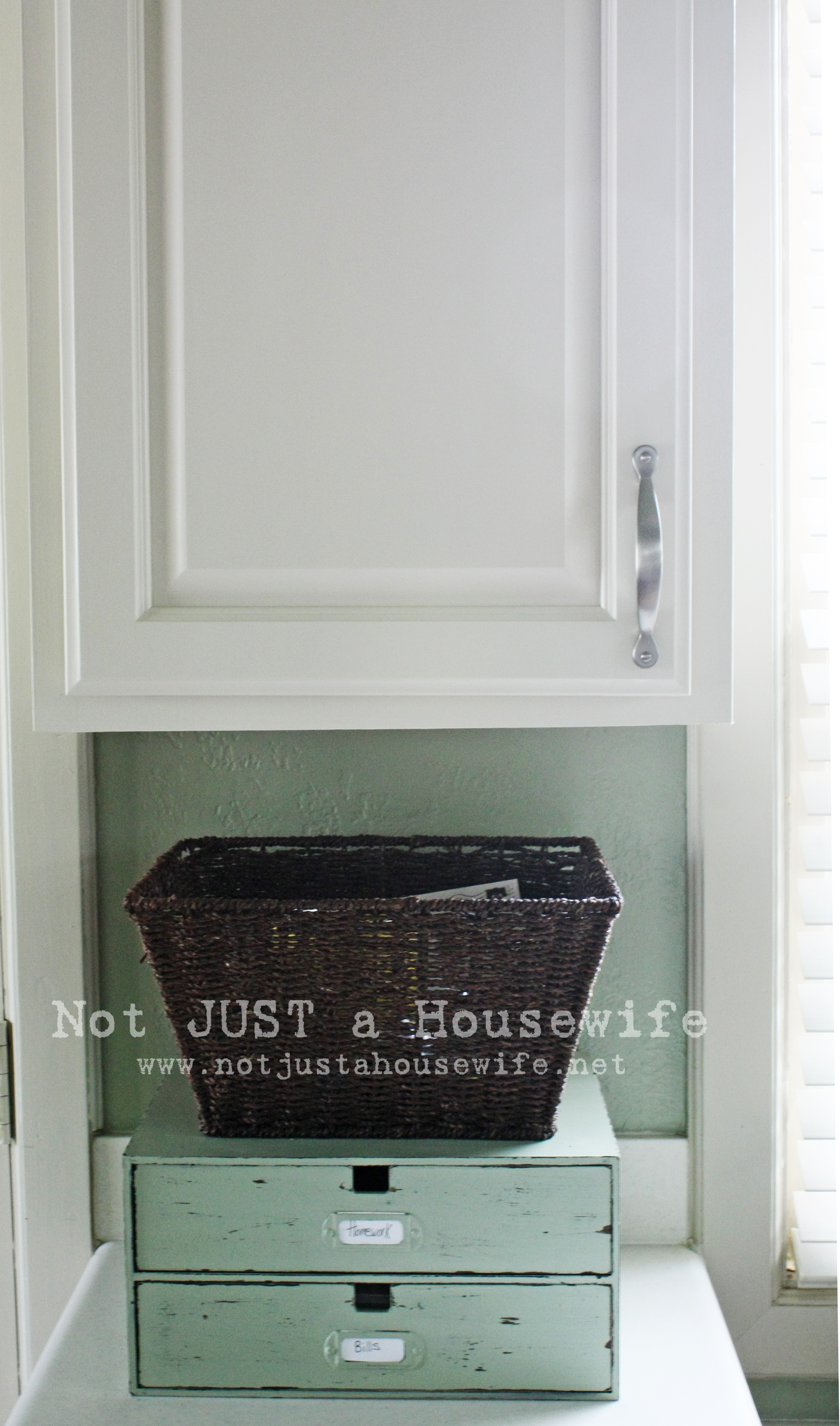 How to Paint a Bathroom Cabinet - Shanty 2 Chic