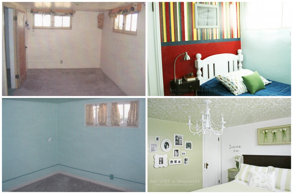 bedrooms before and after