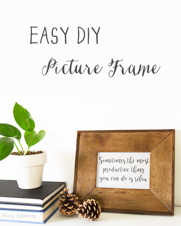 easy diy picture frame
