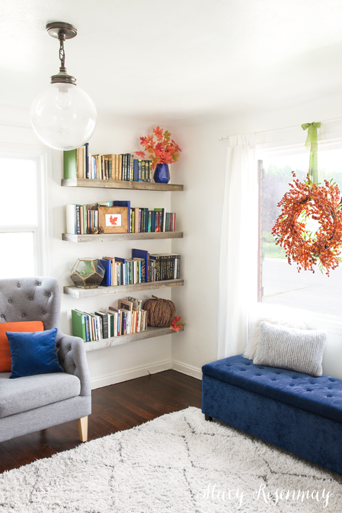 fall-home-decor-blue-and-orange
