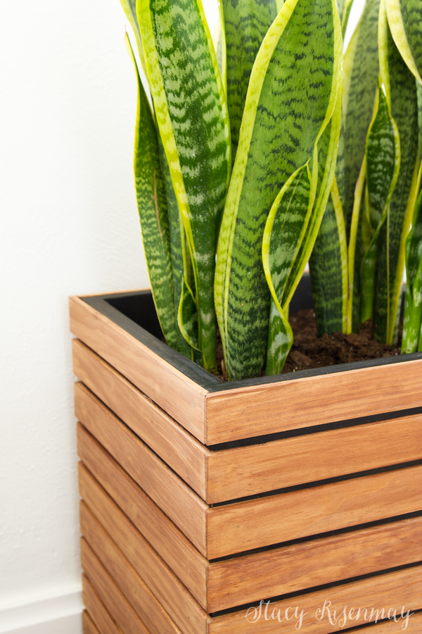 DIY modern planter box