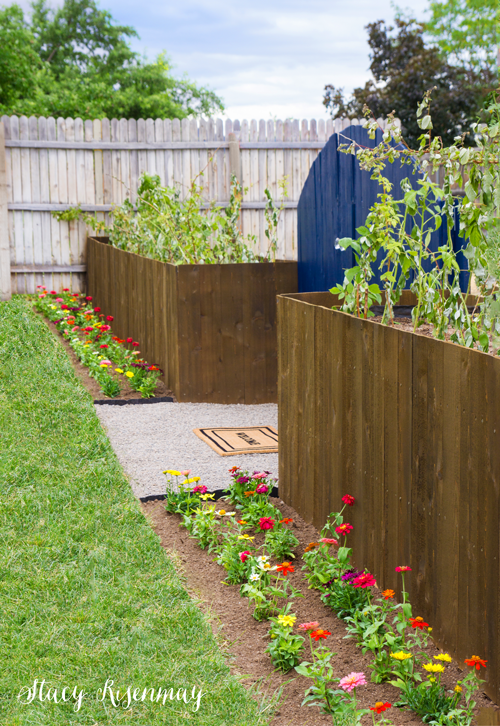 Planter boxes that are also a fence!