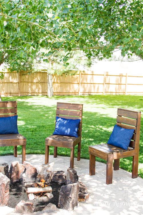 Easy Diy Outdoor Chairs Stacy Risenmay, Outdoor Furniture Around Fire Pit