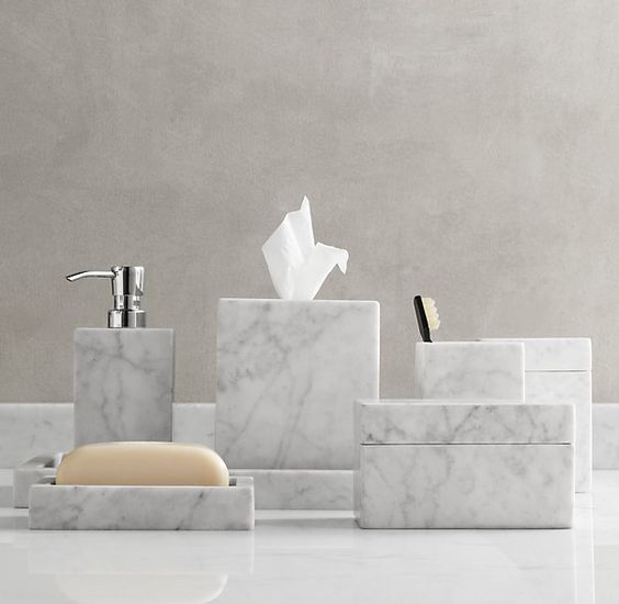 marble bathroom accessories
