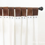 Leather Tab Curtains {Sewing Leather}