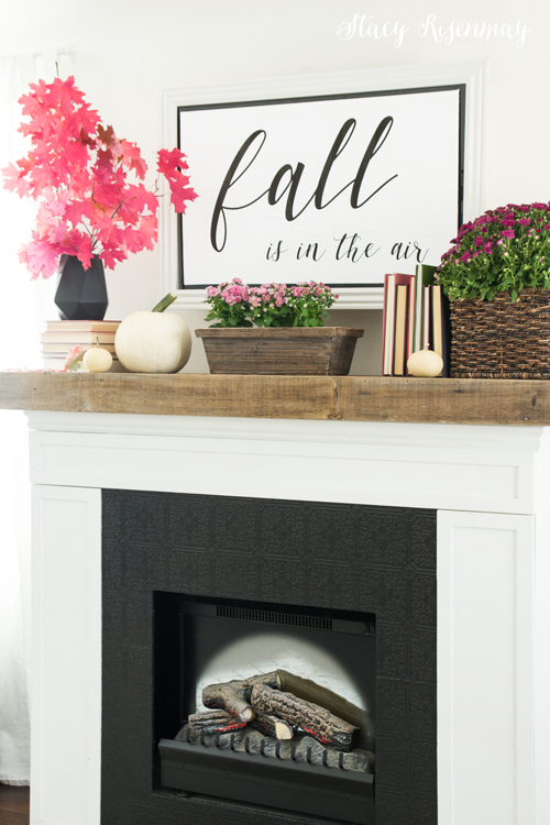 Fall decor for your mantel