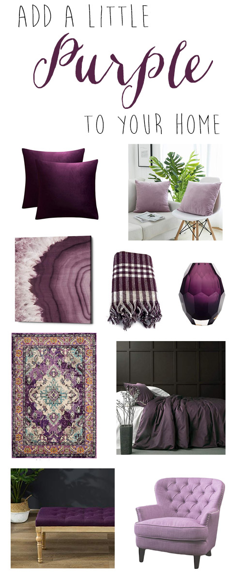 Purple home decor ideas
