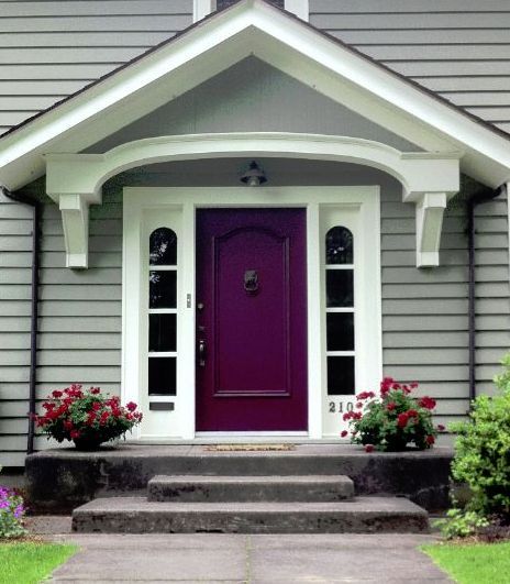 purple front door