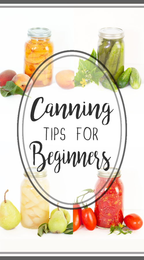 canning tips for beginners