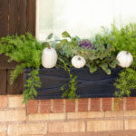 White Painted Pumpkins {Outdoor Fall Decor}