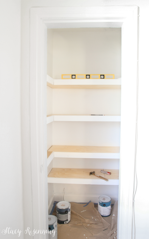 The Easiest Way To Paint Closet Shelves, What Paint To Use On Pantry Shelves