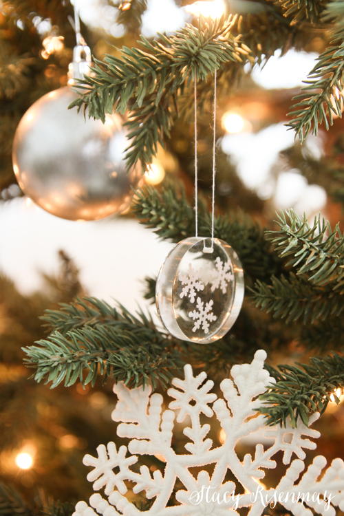 snowflake resin ornaments