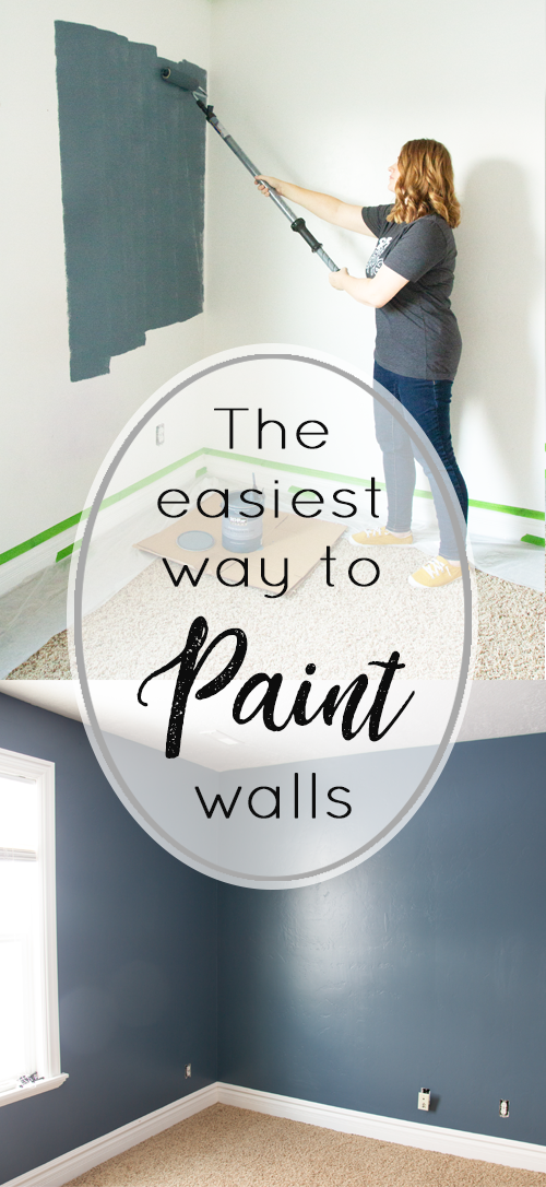 The Easiest Way To Paint Walls! #painting #DIY #Paintstick #paint #behrNYPD #blue #paintingwalls #paintingtips