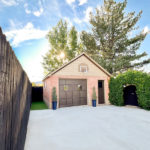 garage and driveway fence