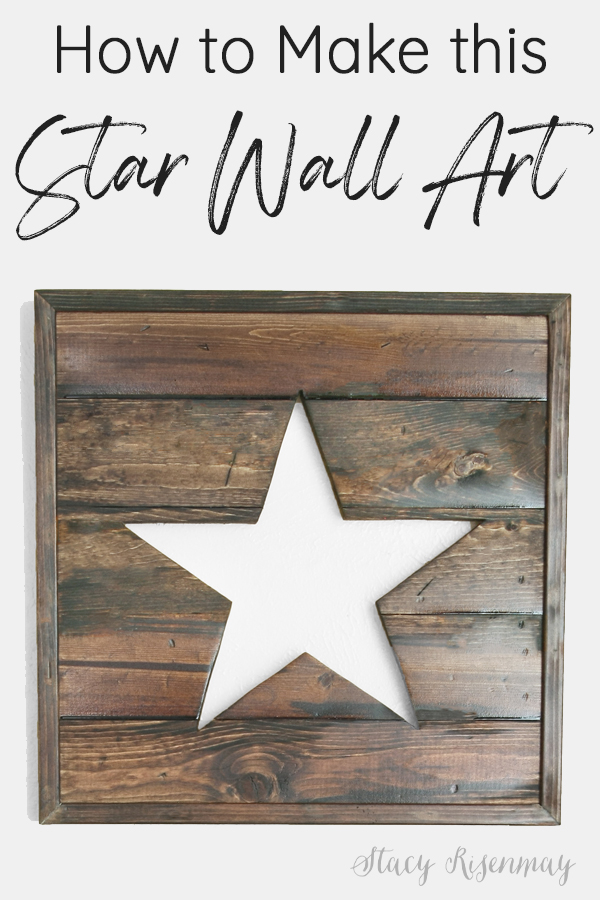 wood star wall art