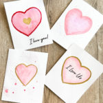 Heat Embossed Valentine Cards