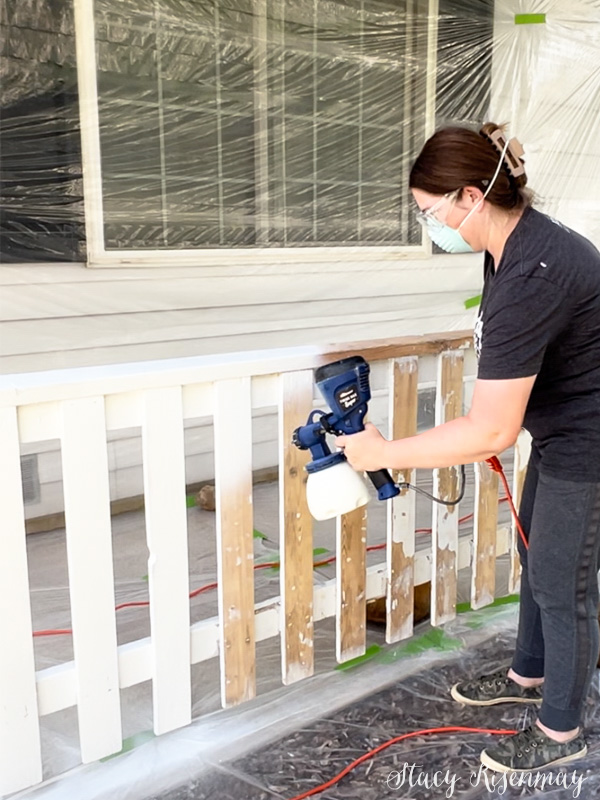 painting porch railing