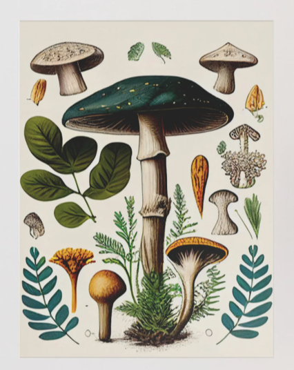 mushroom print