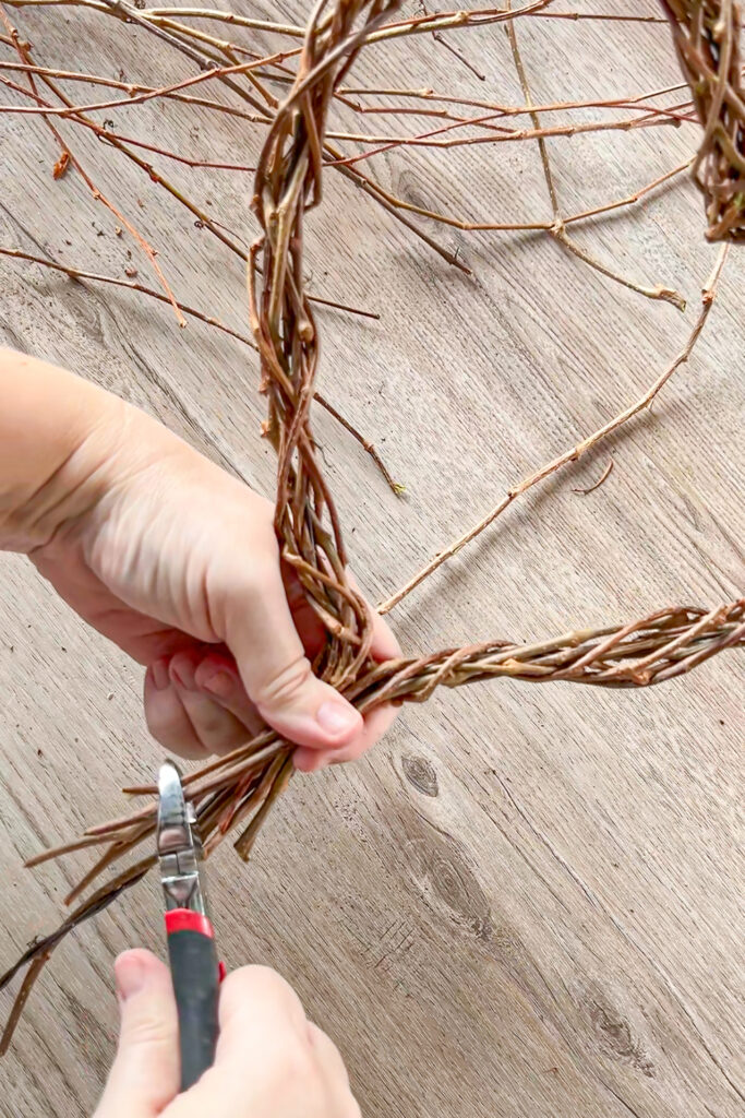 trimming the vines 