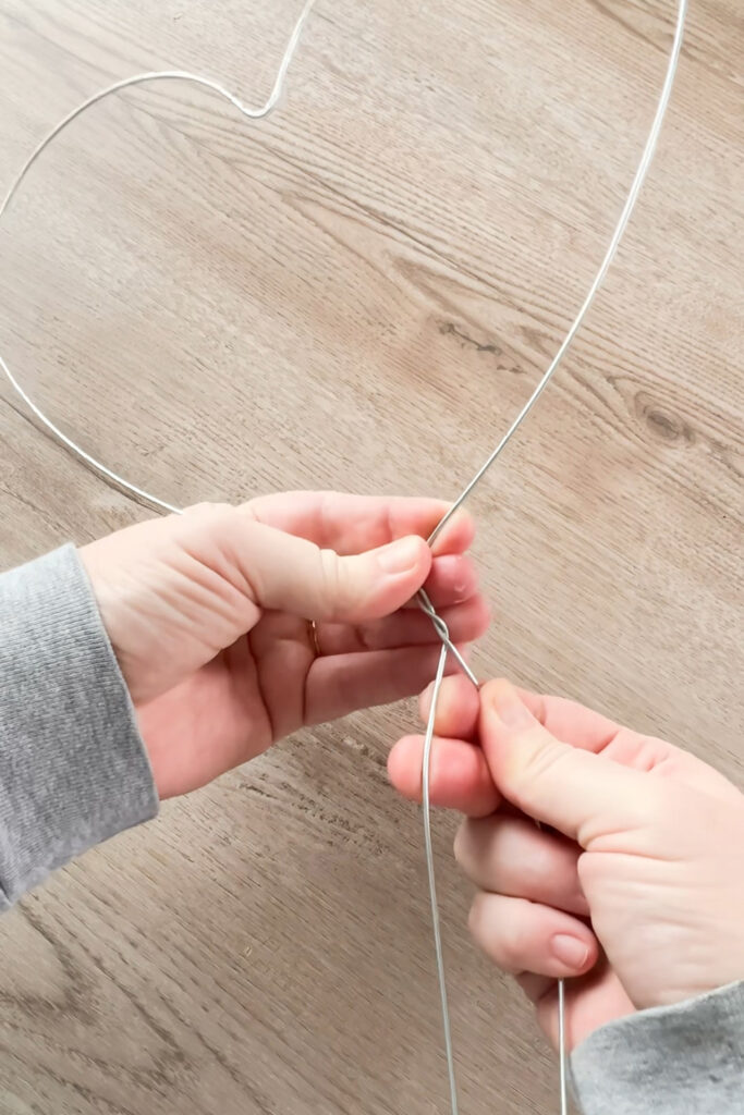twisting the ends of the wire