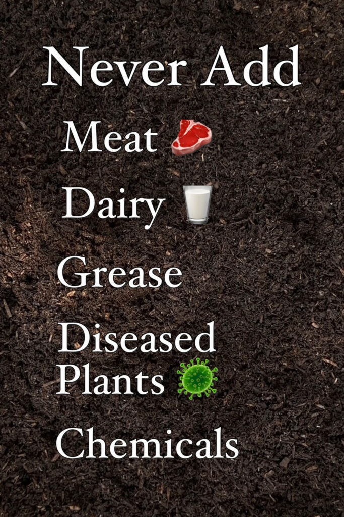 list of what not to add add to compost